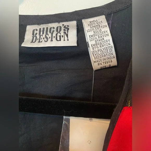 NWT Silk Chico’s Jacket - Picture 3 of 4